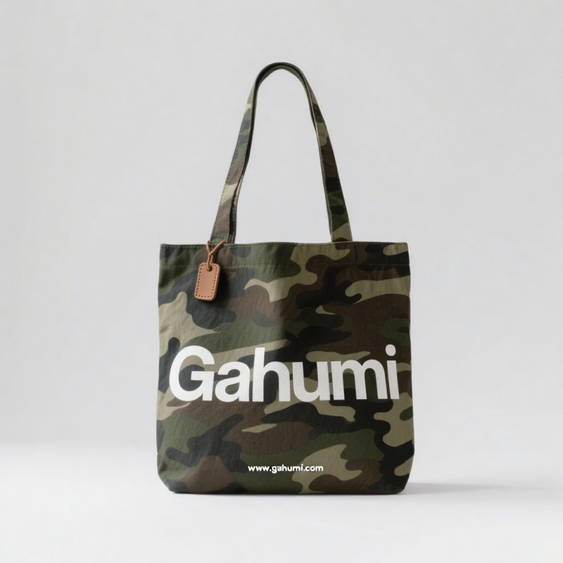 Gahumi Camouflage canvas tote bag-25